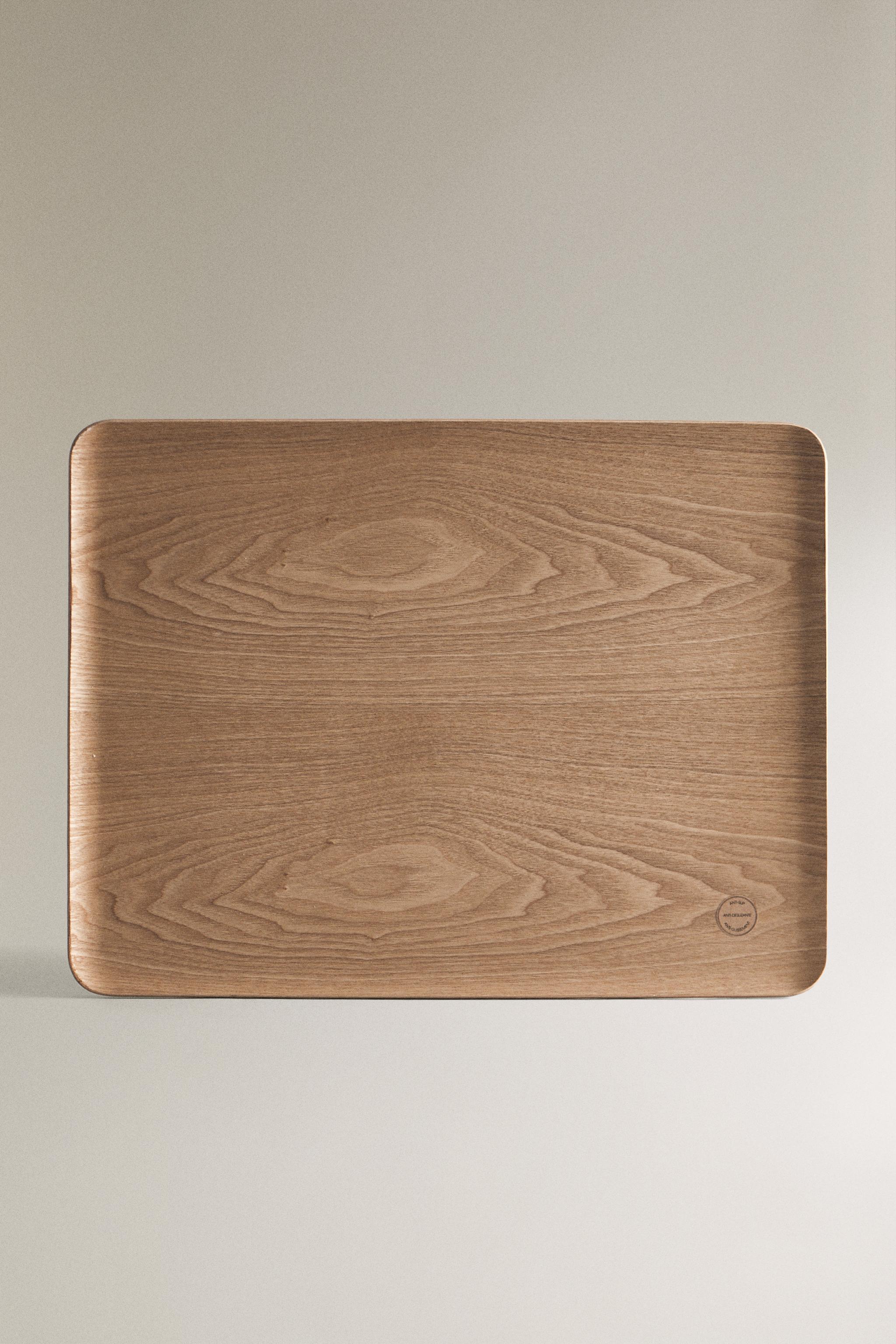 GRAND PLATEAU RECTANGULAIRE EN BOIS